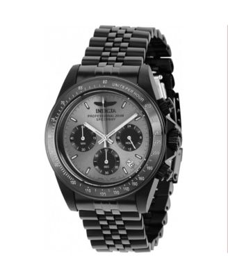 Men's 36737 Speedway Quartz Chronograph Black, Grey Dial Watch