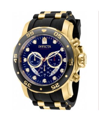 Men's 37229 Pro Diver Quartz Chronograph Blue, Red Dial Watch