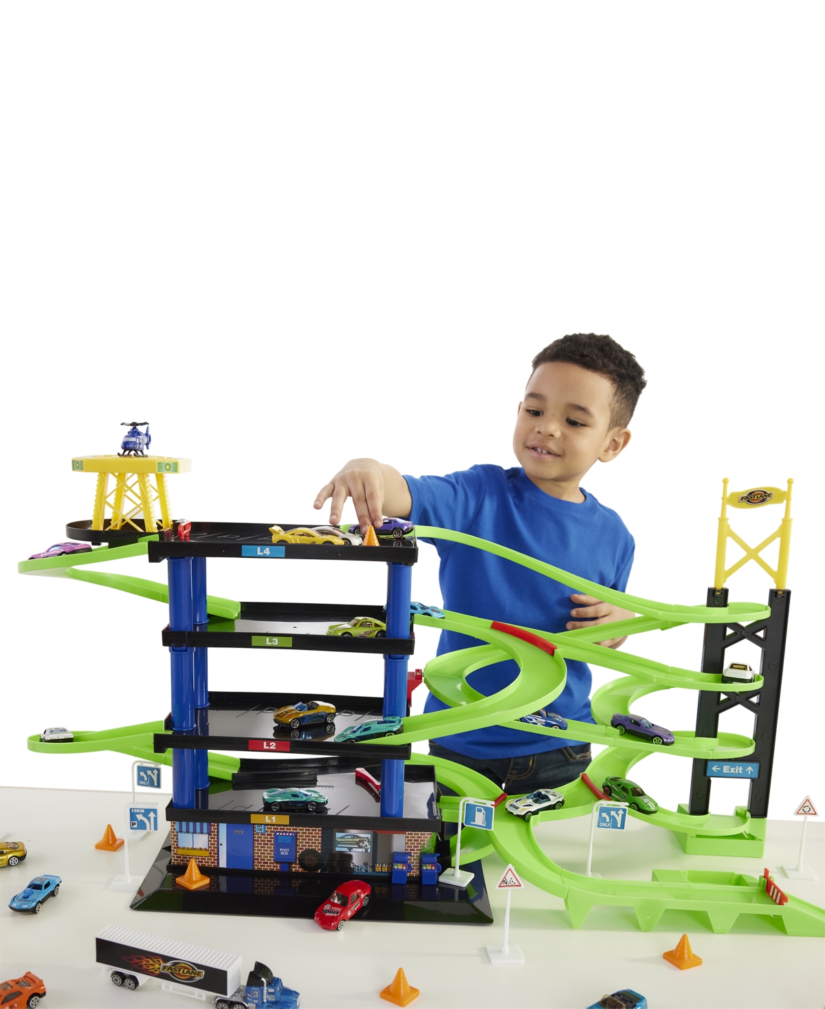 Fast Lane Parking Garage Bundle 50Pc Set, Created for You by Toys R Us