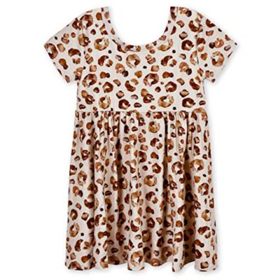 Baby Girls Midnight Floral Short Sleeve Twirl Dress