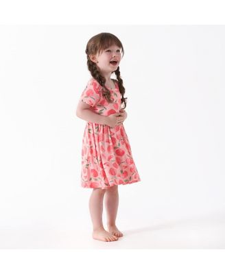 Baby Girls Midnight Floral Short Sleeve Twirl Dress