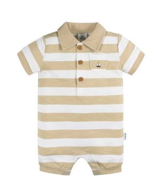 Baby Girls Collared Romper