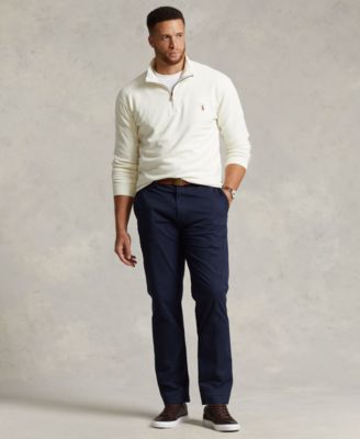 Men's Big & Tall Estate-Rib Quarter-Zip Pullover