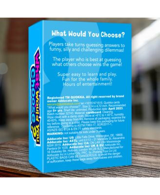 What Would You Choose - Family Card Game for Kids Ages 6-8