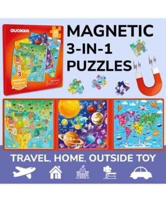 20/24/36 Pcs Travel Magnetic Puzzles for Toddlers 3-5