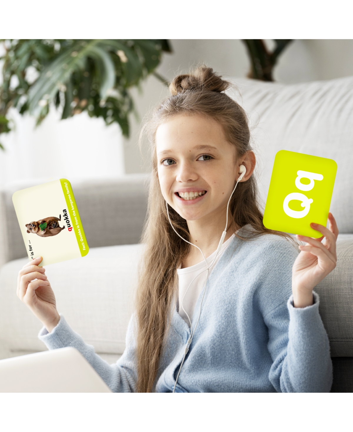 Quokka 60 Abc Learning Flash Cards for Toddlers 2-4 Years Old - 120 cards