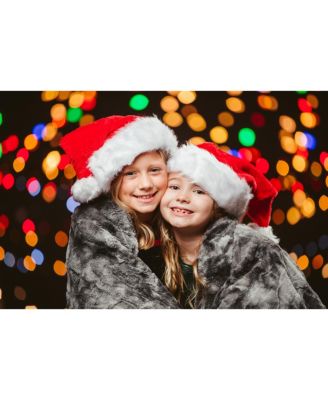 Premium Wolf Faux Fur Throw Blanket - Soft, Fuzzy Sherpa & Minky Throw Blanket - For Bed or Couch - 60" x 70” - Chocolate