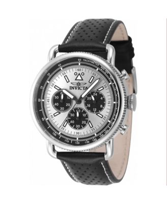 Invicta Men's 47363 Speedway Quartz Chronograph Silver Dial Watch