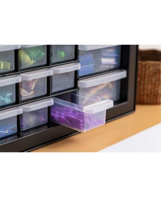 2 Pack 26 Drawer Parts Cabinet Teacher Toolbox Organizer for Classroom, Screw, Hardware Storage Organizer, Small Parts, Black