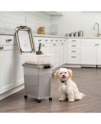 3-Piece 45 Qt WeatherPro Airtight Pet Food Storage Container Combo with Scoop
