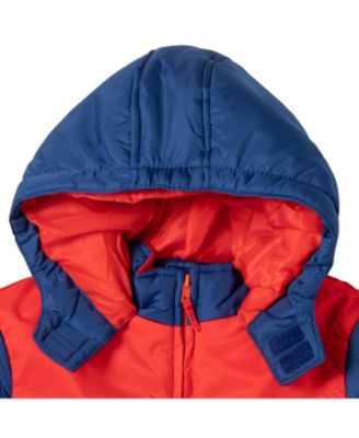 Boys SUPER MARIO Zip Up Winter Coat Puffer Jacket
