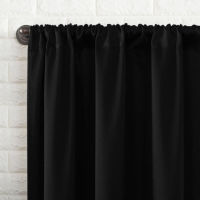 Bergen Theater Grade Extreme 100% Blackout Rod Pocket Curtain Panel
