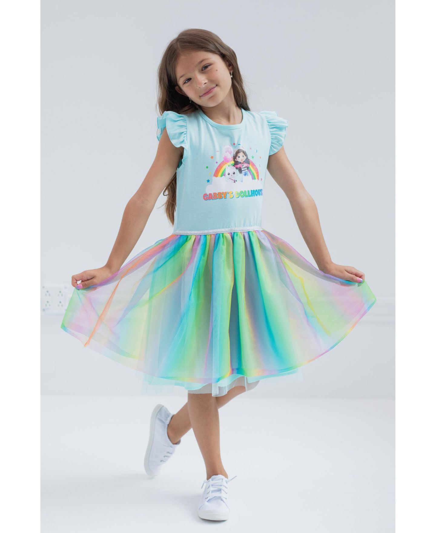 Платье Gabby's Dollhouse Sleeveless Tutu Dress для девочек, цвет: Синий — фото 6