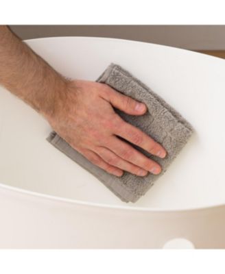 Top Entry Cat Litter Box with Scoop | Stylish Round Enclosed Design, White/Black