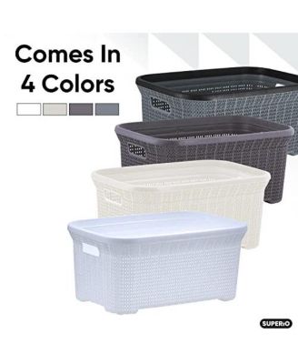 40 L Knit Design Laundry Basket