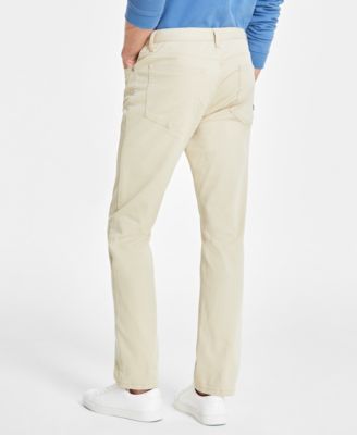 Men's Five-Pocket Straight-Fit Twill Pants, Created for Macy's 