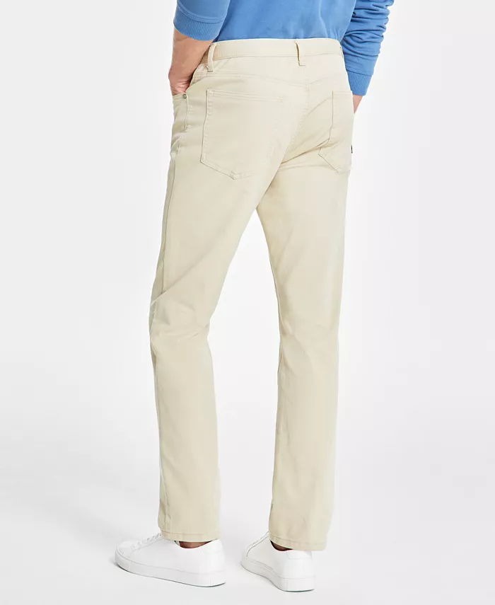 Men's Five-Pocket Straight-Fit Twill Pants - thumbnail 7