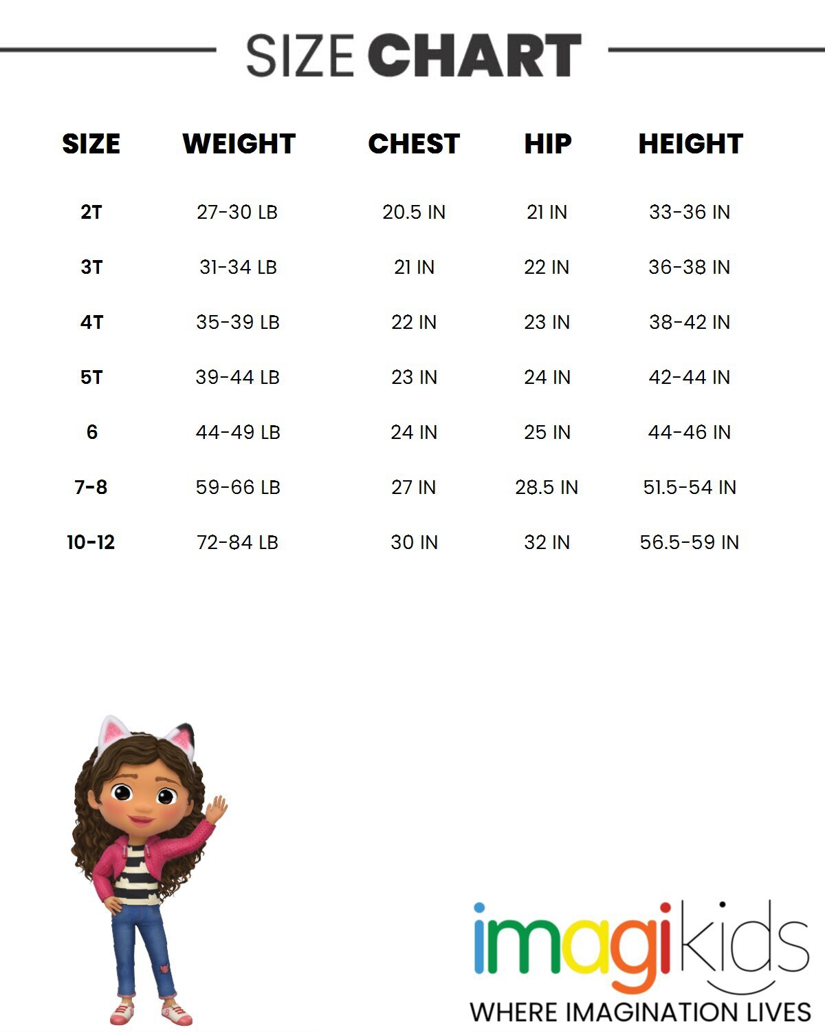 Dreamworks Gabby's Dollhouse Girls Zip Up Hoodie to -/ black / white