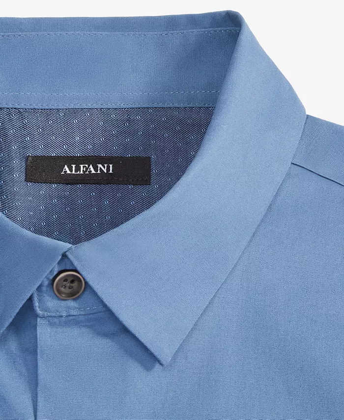 Men's Modern Classic-Fit Stretch Solid Button-Down Shirt - thumbnail 3