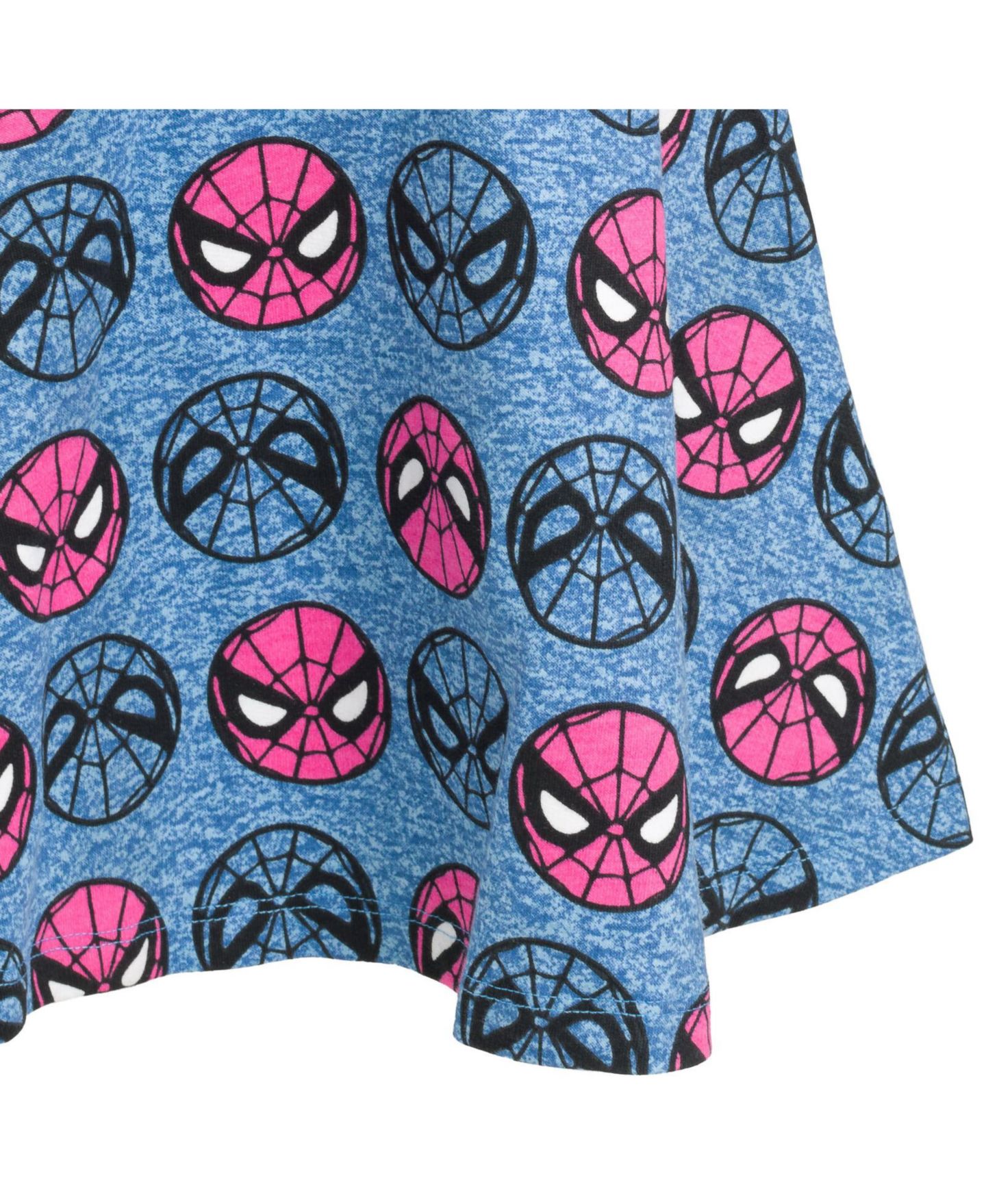 Платье Spider-Man Marvel Spider-Girl French Terry Skater Dress to для девочек, цвет: Синий — фото 2