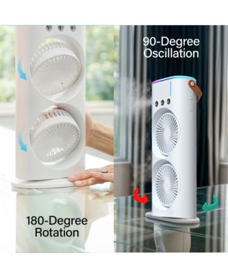 Rechargeable Dual Misting Fan