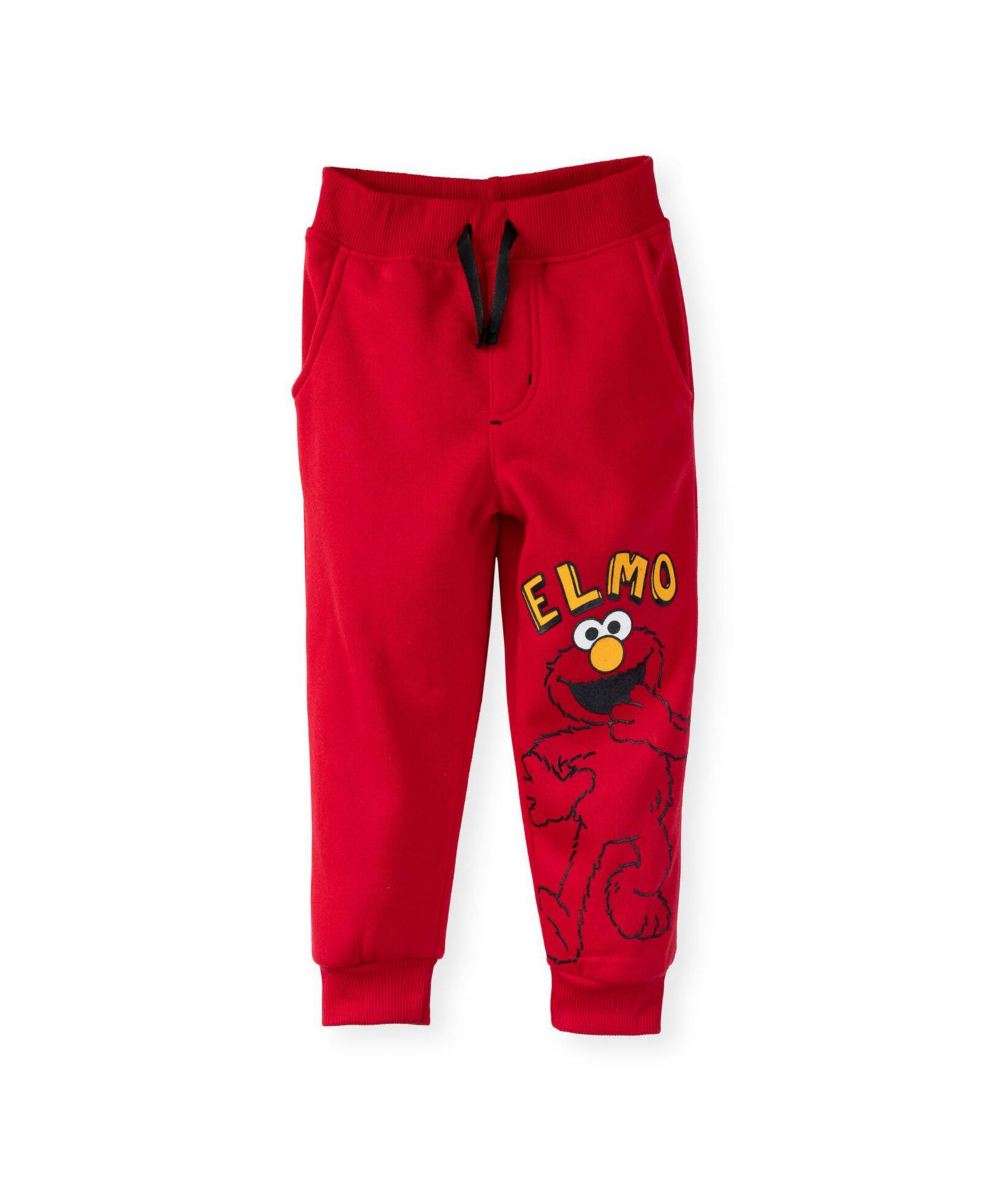 Брюки Sesame Street Toddler Boys 3-Pack Fleece Jogger, цвет: Синий серый красный — фото 4