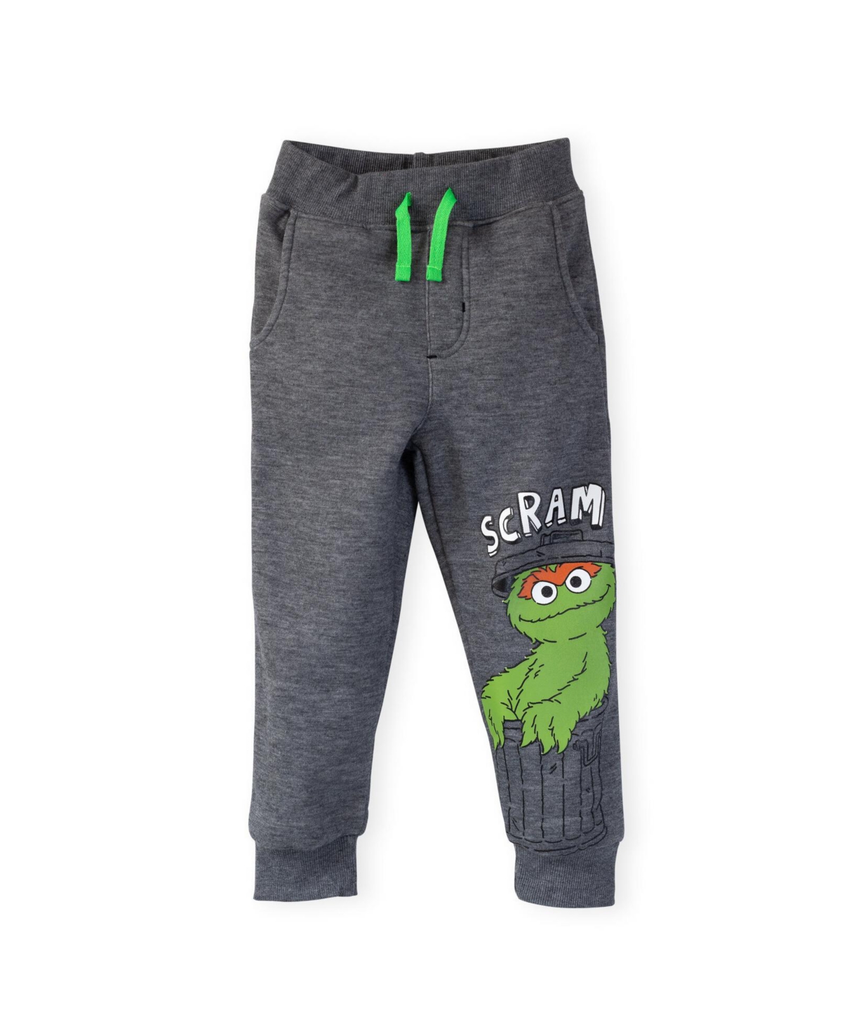 Sesame Street Elmo Cookie Monster Oscar the Grouch Fleece 3 Pack Pants Infant to Little Kid -/gray /red