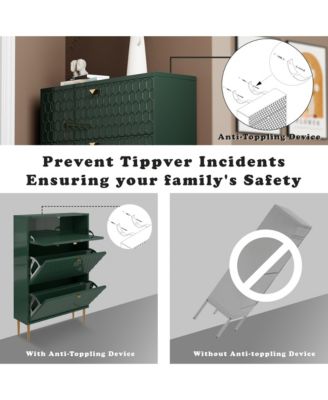 24 Pair MDF Shoe Cabinet