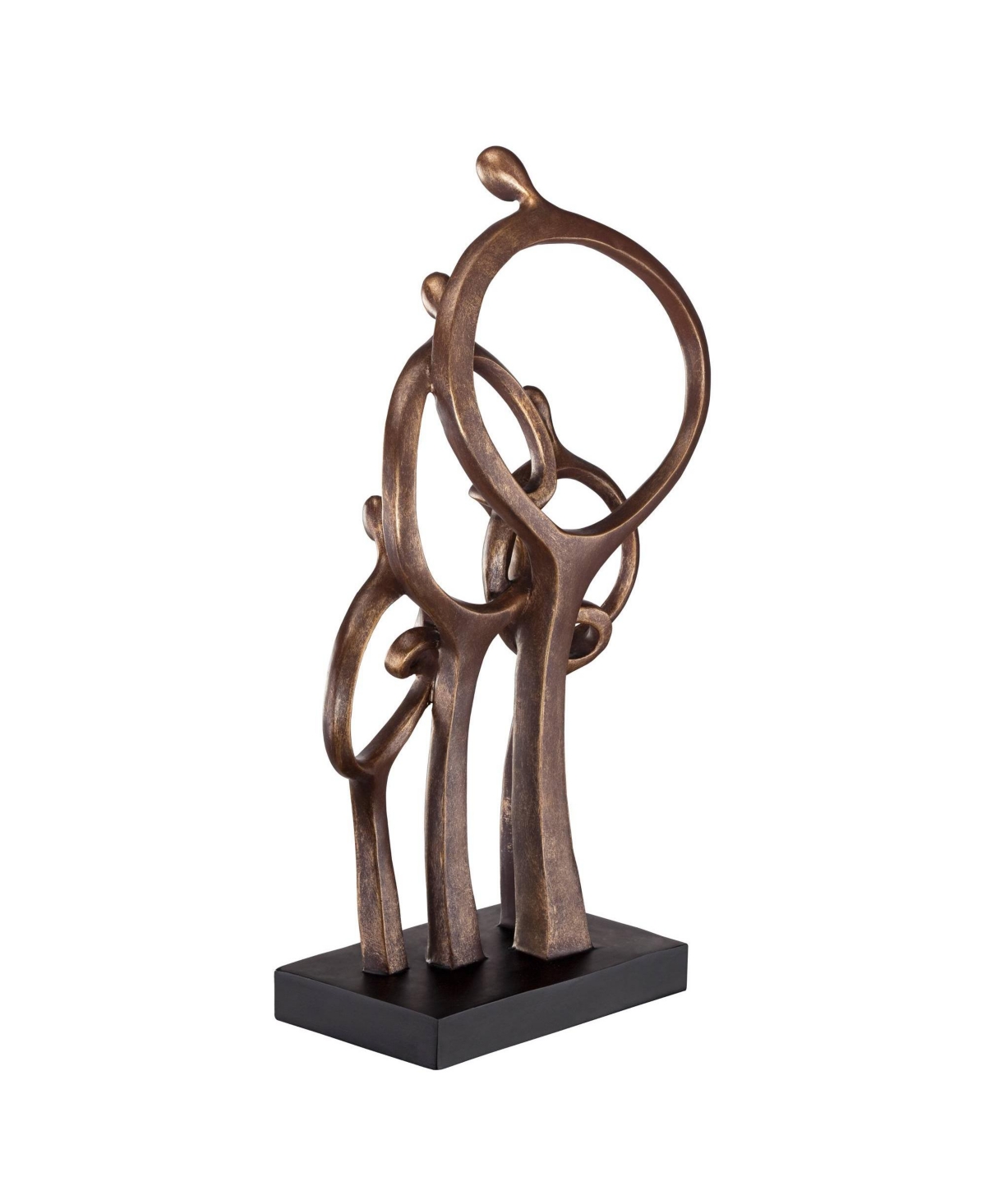 Kensington Hill Abstract Family Modern Rustic Standing Sculpture Tall 19 1/4