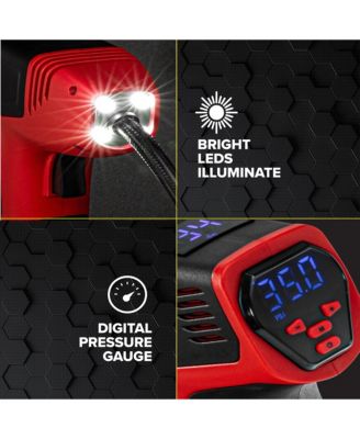 Pro 150 PSI Cordless Rechargeable Tire Inflator with Digital Gauge and Battery Indicator