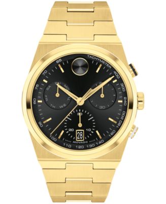 Movado Men's Bold Quest Swiss Quartz Chrono Ionic Plated Light