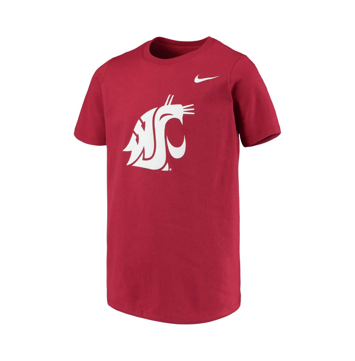Детская футболка Nike Crimson Washington State Cougars Cotton Logo — фото 2