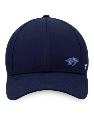 Women's Navy Nashville Predators Authentic Pro Road Structured Adjustable Hat