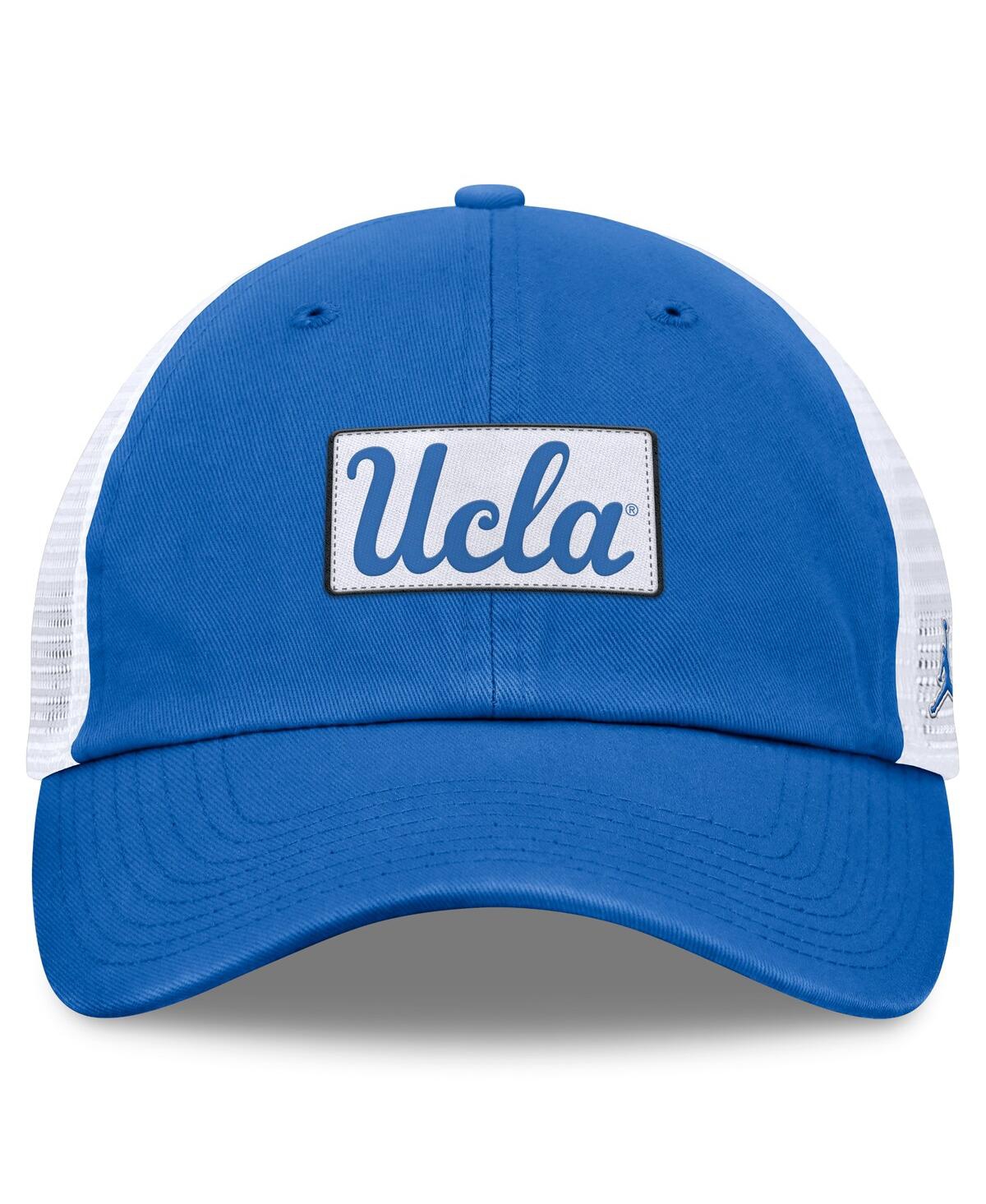 JORDAN MEN'S BLUE/WHITE UCLA BRUINS PRIMETIME CLUB TRUCKER ADJUSTABLE HAT 