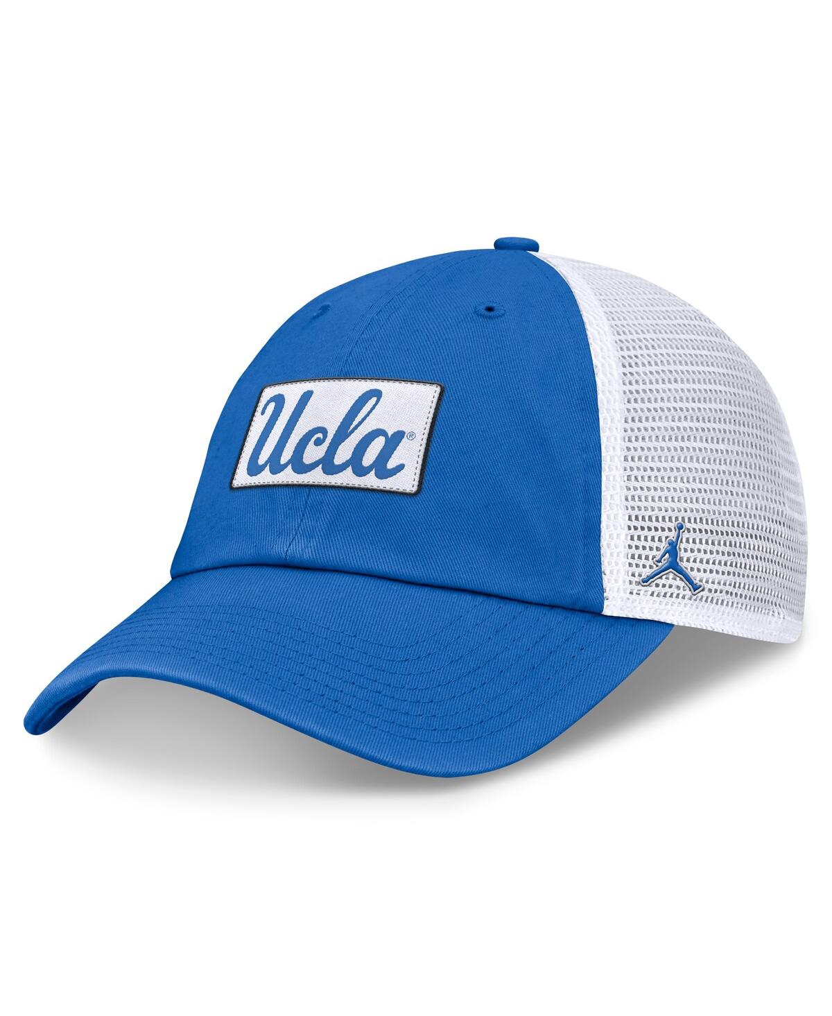 JORDAN MEN'S BLUE/WHITE UCLA BRUINS PRIMETIME CLUB TRUCKER ADJUSTABLE HAT 
