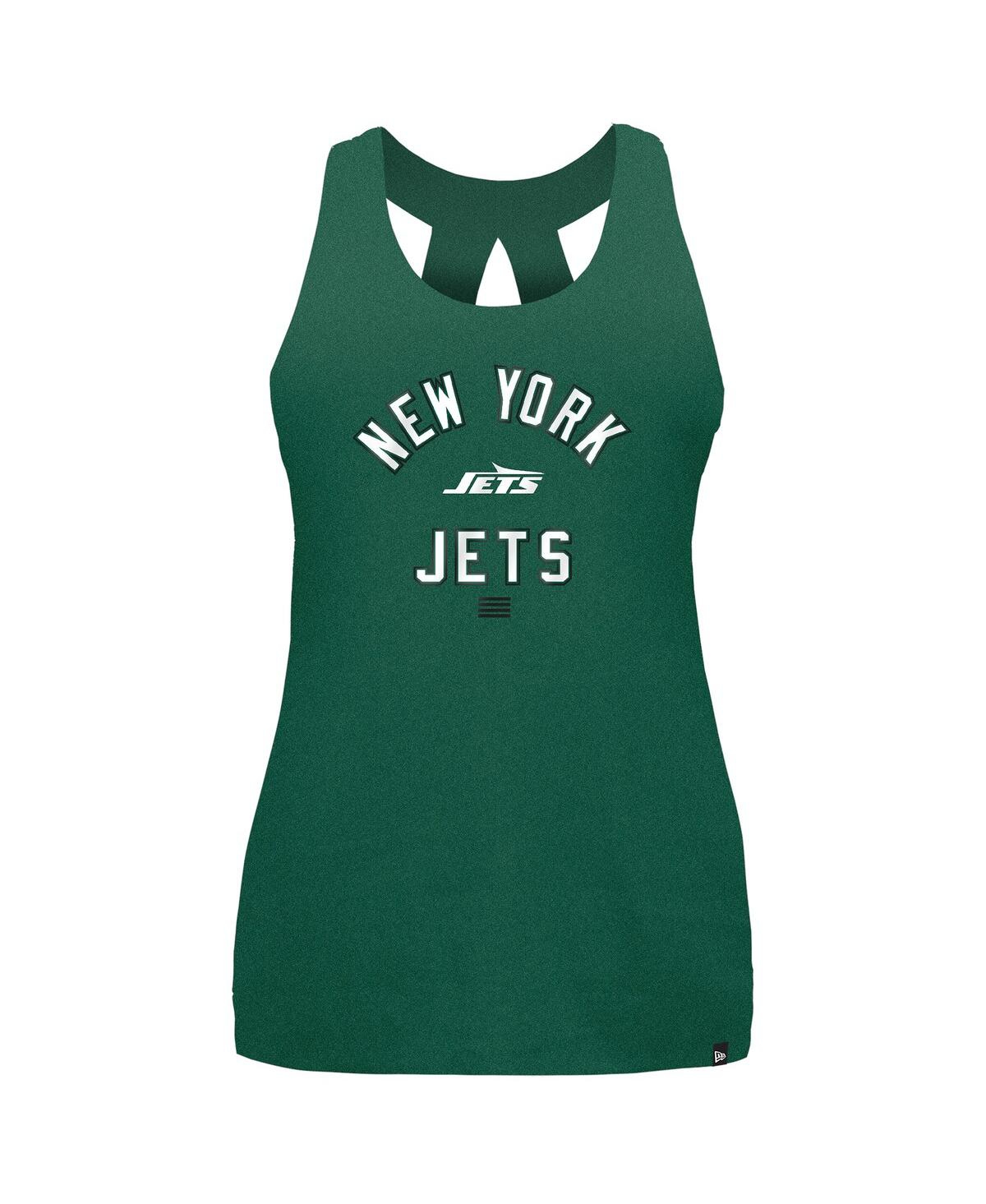 NEW ERA WOMEN'S GREEN NEW YORK JETS 2024 NFL TRAINING CAMP TANK TOP 