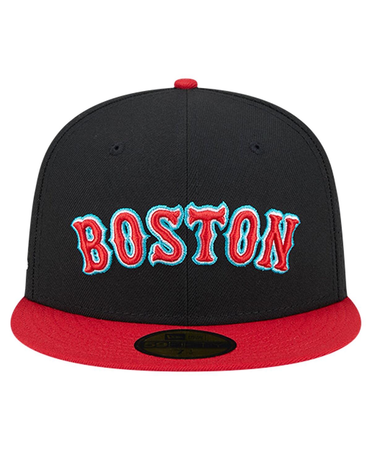 New Era Men'sBoston Red Sox Retro Spring Training 59FIFTY Fitted Hat - Black