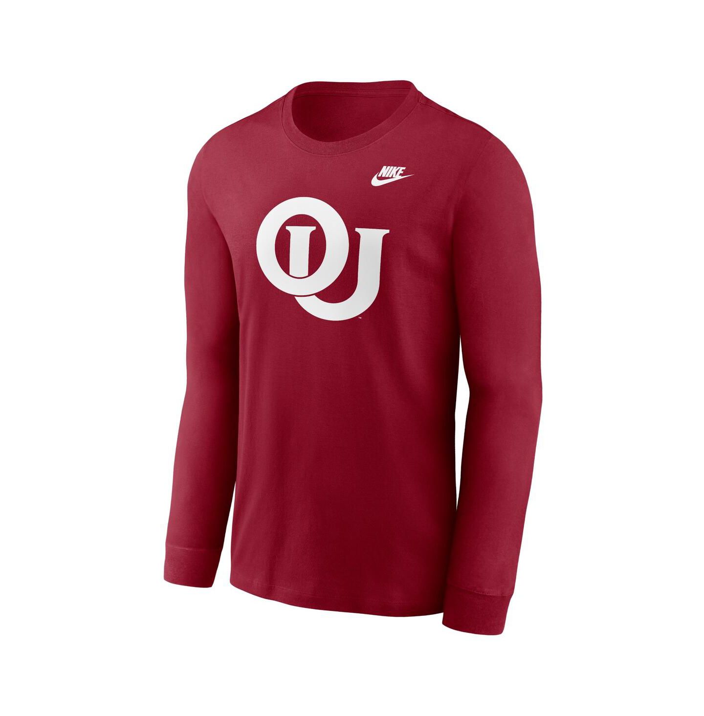 Мужская футболка Nike Crimson Oklahoma Sooners Legacy Primary Logo Long Sleeve — фото 2