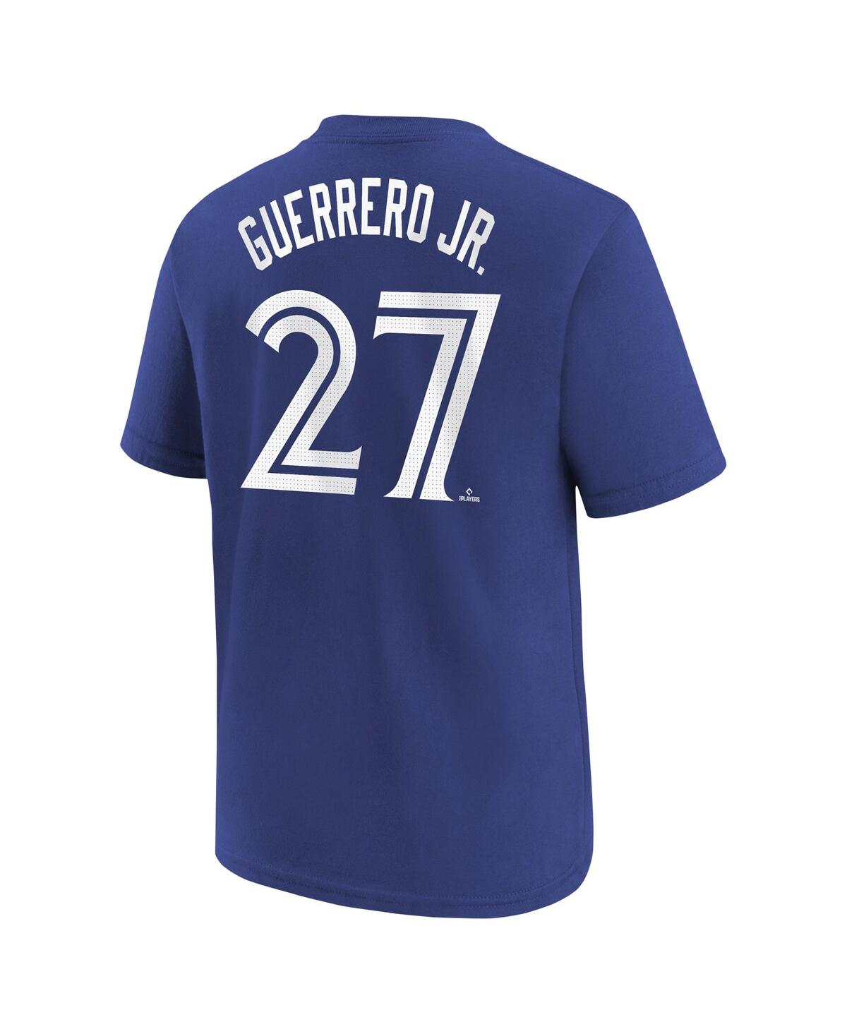 Nike Big Boys and Girls Vladimir Guerrero Jr.Toronto Blue Jays Home Player Name Number T-Shirt - Royal