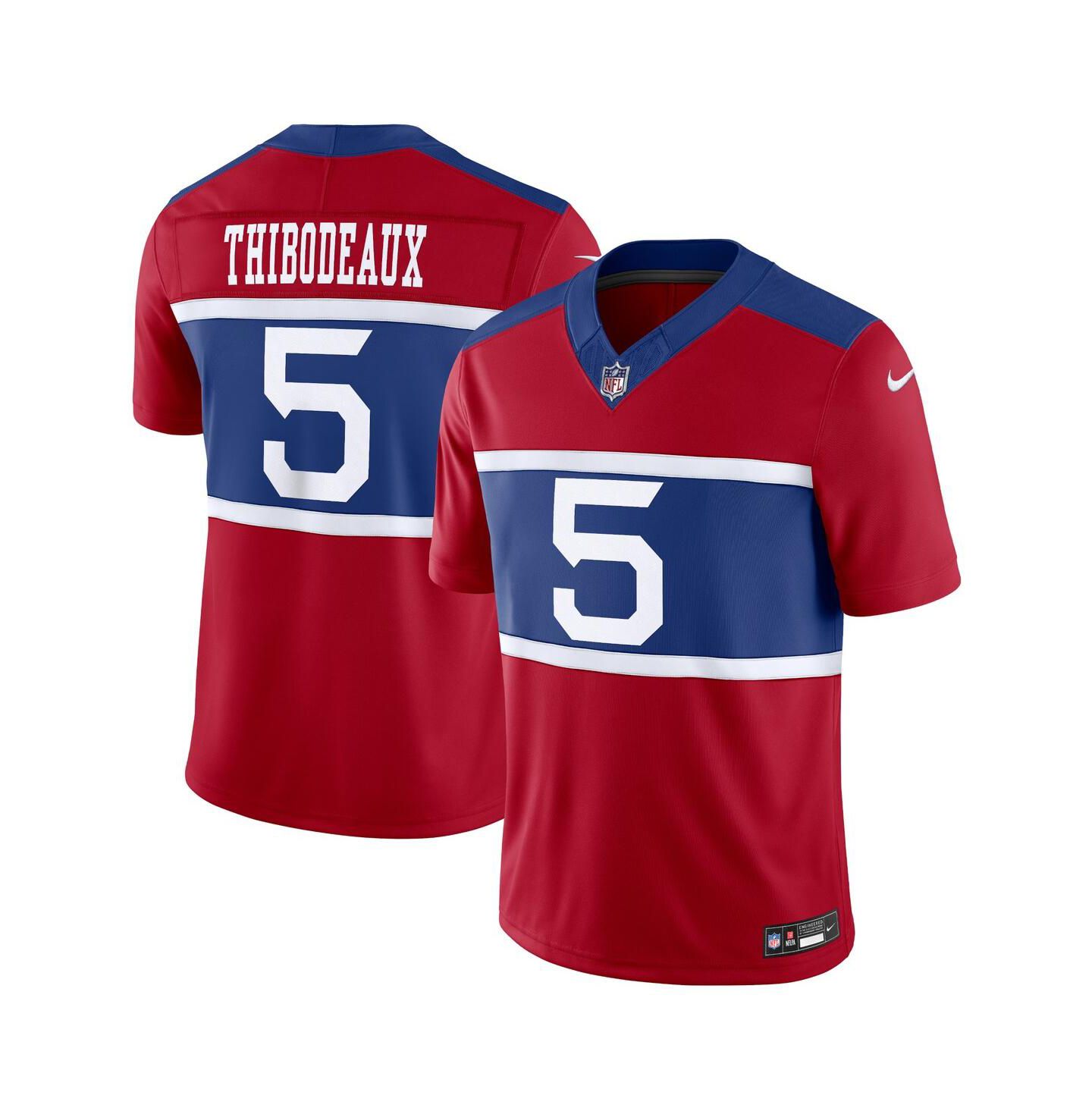 Мужской топ Nike Kayvon Thibodeaux Century Red New York Giants Alternate Vapor F.U.S.E. Limited Jersey — фото 1