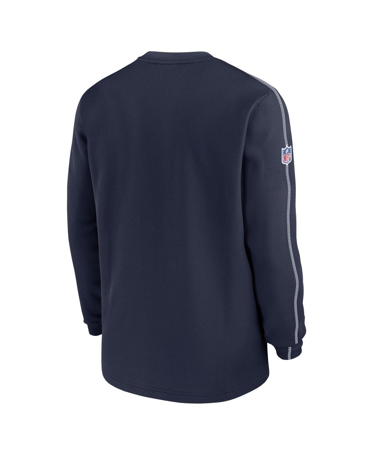 Nike Men'sDallas Cowboys 2024/25 Sideline Coach Long Sleeve Top - Navy, White