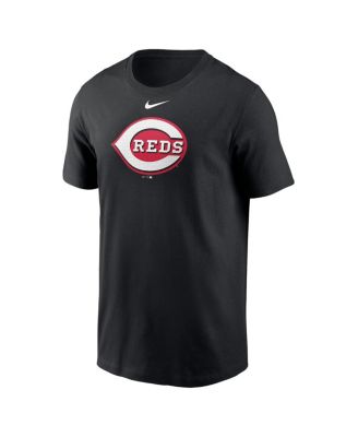 Men's Black Cincinnati Reds Fuse Logo T-Shirt