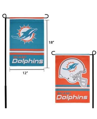 Miami Dolphins 12" x 18" Double-Sided Team Logo Garden Flag