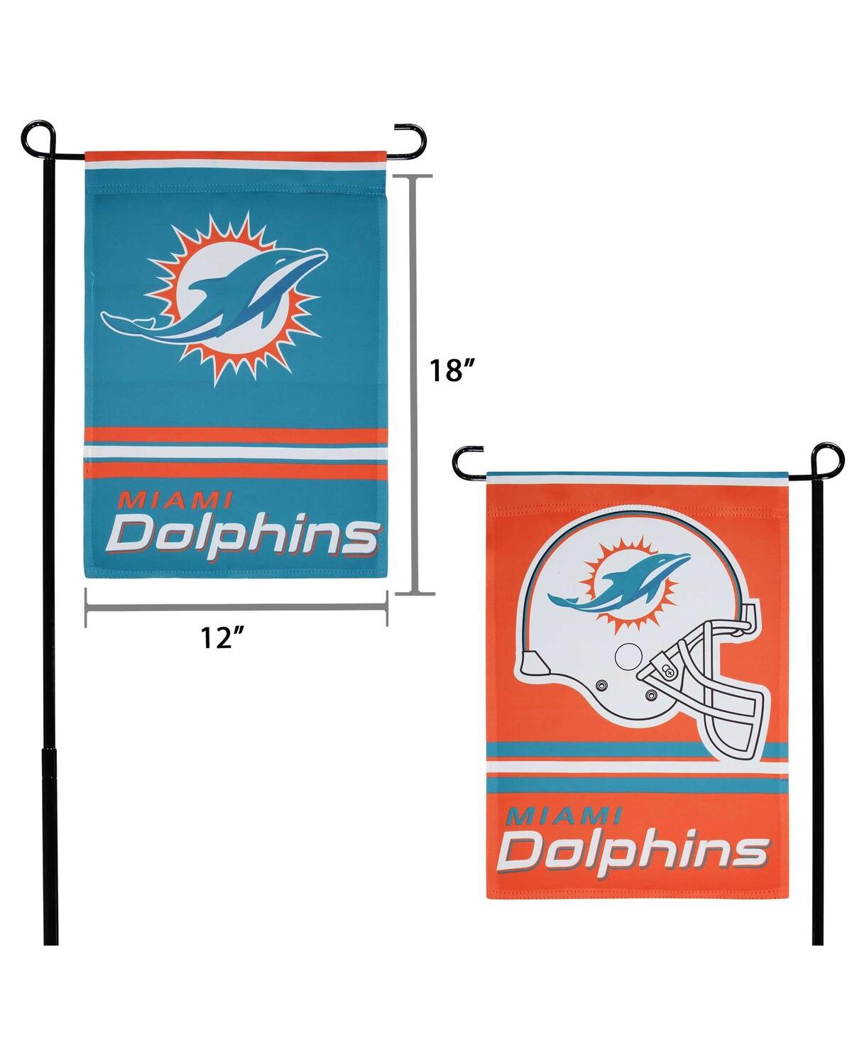 Wincraft Miami Dolphins 12" X 18" Double-sided Team Logo Garden Flag In No Color