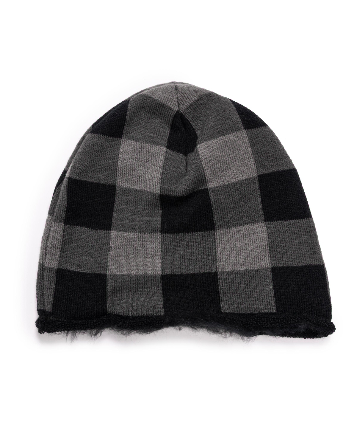 Men's Heat Retainer Hat, Dark Sapphire, One Size - Grey buffalo