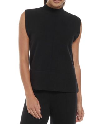 Three Dots - Women's Kate Mock Neck Sleeveless Knit Top