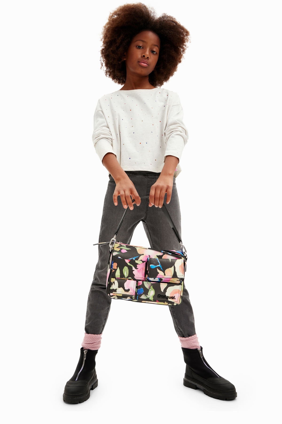 Desigual Girls Girls's Long-sleeve polka dot T-shirt