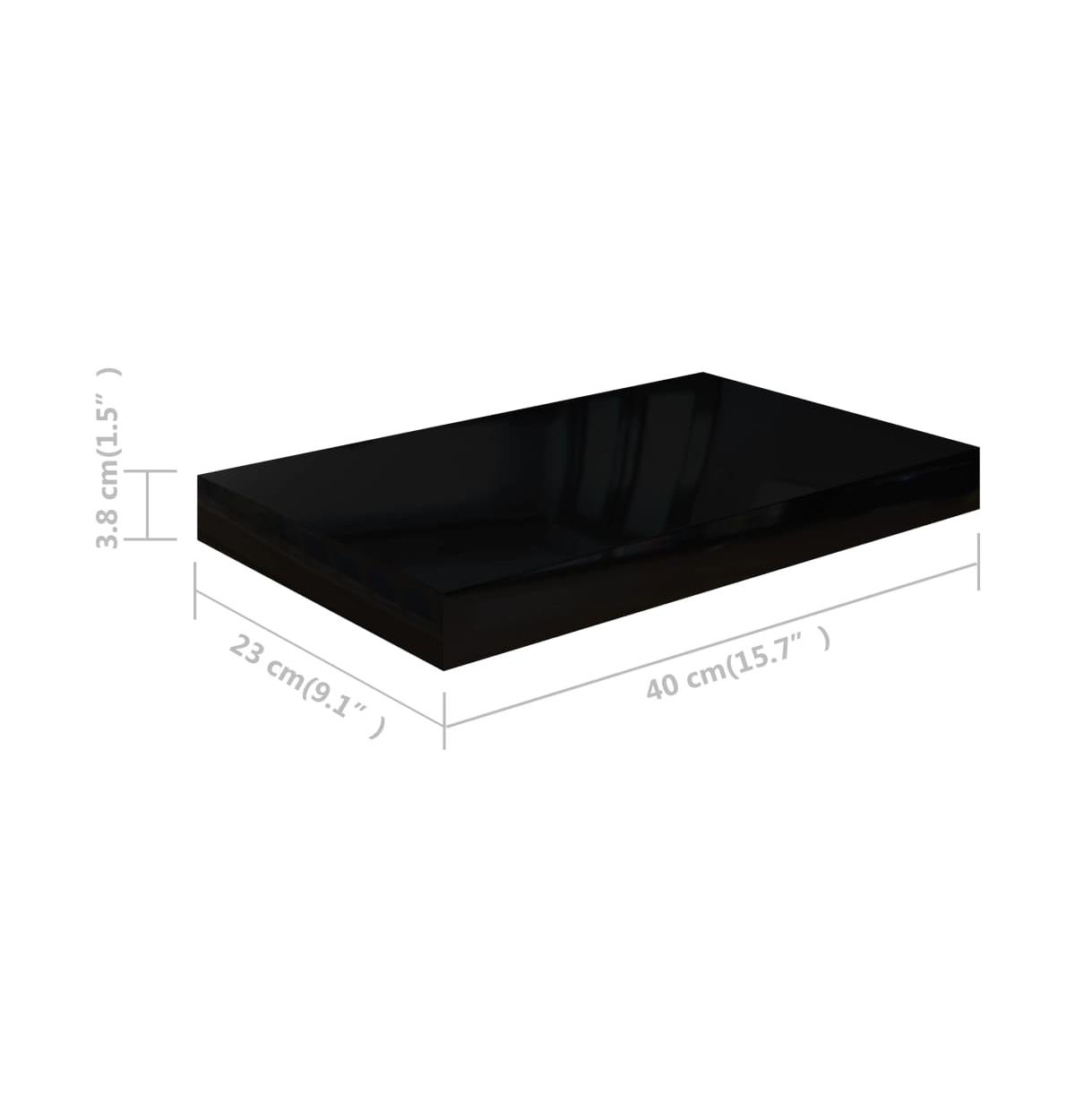 vidaXL Floating Wall Shelf High Gloss15.7