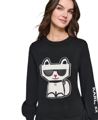 Karl lagerfeld cat sweatshirt online