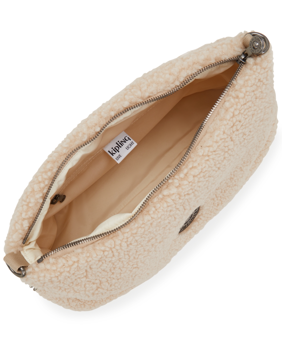 Kipling Pollie Shoulder Bag In Natural Fuzz